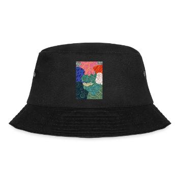 Kunstzeichen - Bucket Hat - Schwarz - Vorne - Lela (165cm)
