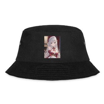 Anime Manga Santa Weihnachten Girl - Bucket Hat - Schwarz - Vorne - Lela (165cm)