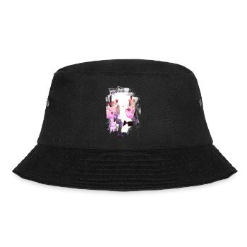 Music retro heavy metal Hard Rock Punk vinyl pop - Bucket Hat - black - Front - Lela (165cm)