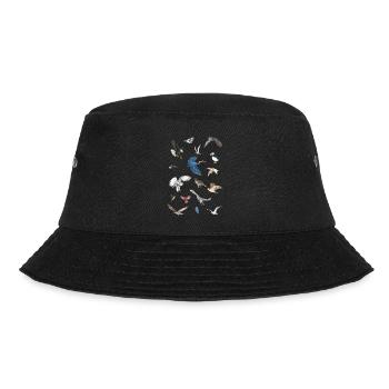 Vögel - Bucket Hat - Schwarz - Vorne - Lela (165cm)