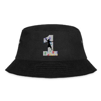 1 Years Old Climber Birthday Bouldering Climbing R - Bucket Hat - Schwarz - Vorne - Lela (165cm)