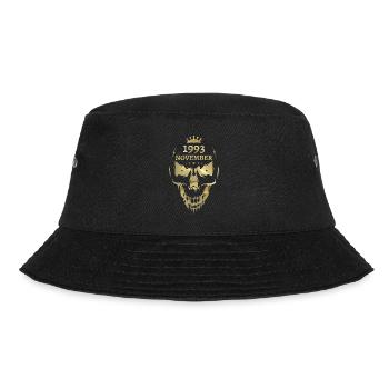 November 1993 Totenkopf Gold - Bucket Hat - Schwarz - Vorne - Lela (165cm)