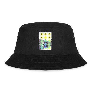 Leeds England UK City Skyline Home Love - Bucket Hat - black - Front - Lela (165cm)