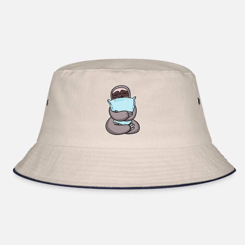 Sloth with pillow Bucket Hat