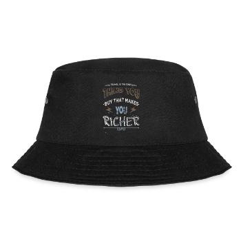 art eat sleep travel camping funny - Bucket Hat - Schwarz - Vorne - Lela (165cm)