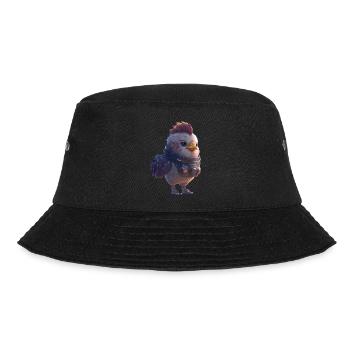 Verrücktes Huhn - Bucket Hat - Schwarz - Vorne - Lela (165cm)