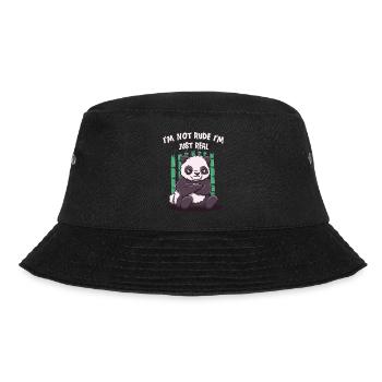 I'm not rude I'm real sarcastic - Bucket Hat - black - Front - Lela (165cm)