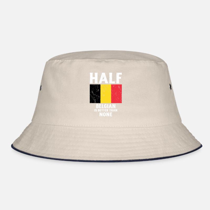 Half the Belgian is better than no national fla Bucket Hat