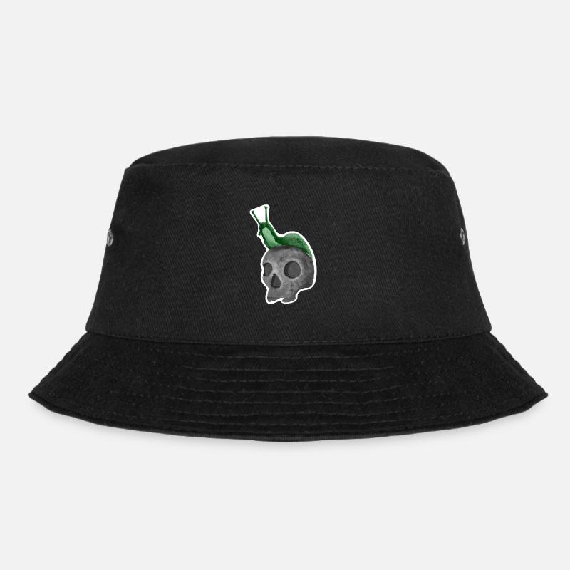 Crâne avec escargot - Bob - noir