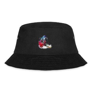 Skisport Kunst #ski #sport - Bucket Hat - Schwarz - Vorne - Lela (165cm)