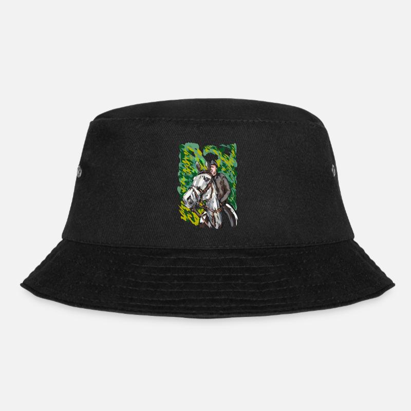 horse - Bucket Hat - black