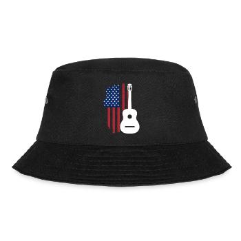 Gitarre USA Patriot - Bucket Hat - Schwarz - Vorne - Lela (165cm)