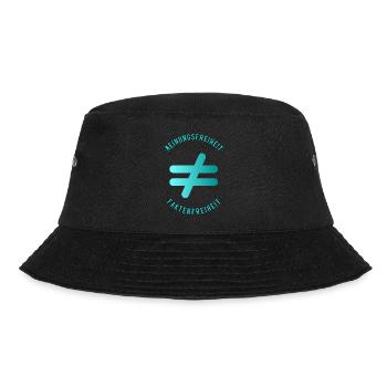 Meinungsfreiheit nicht Faktenfreiheit 5 - Bucket Hat - Schwarz - Vorne - Lela (165cm)