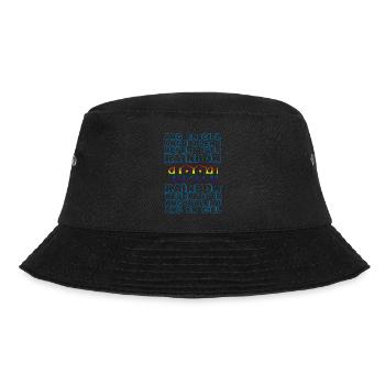 Regenbogen 1991 - Bucket Hat - Schwarz - Vorne - Lela (165cm)