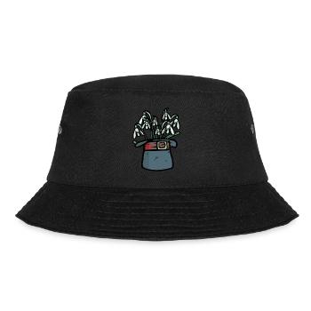 Hat Spring Garden Nursery Snowdrop Eco - Bucket Hat - black - Front - Lela (165cm)