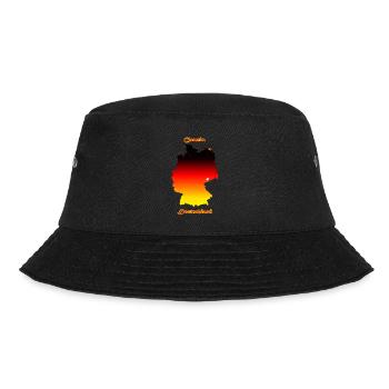 Deutschlandkarte mit der Stadt Chemnitz als Stern - Bucket Hat - Schwarz - Vorne - Lela (165cm)