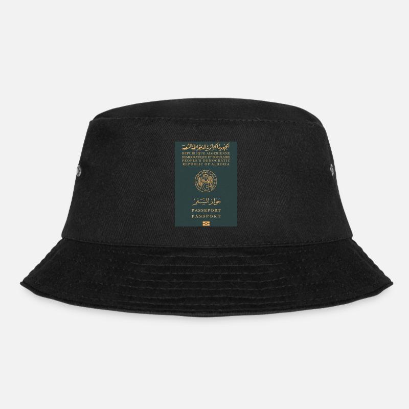 Algerischer Pass - Bucket Hat - Schwarz