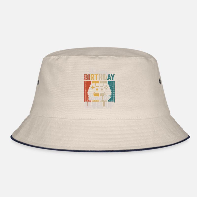 Gamer Geburtstag Vintage Zocker Controller Bucket Hat
