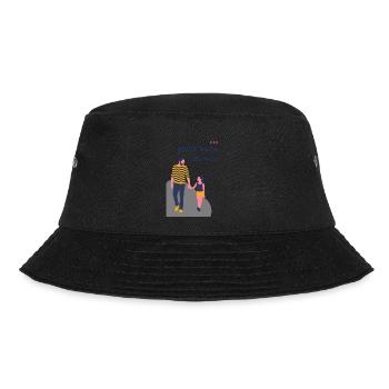 Der beste Papa der Welt - Bucket Hat - Schwarz - Vorne - Lela (165cm)