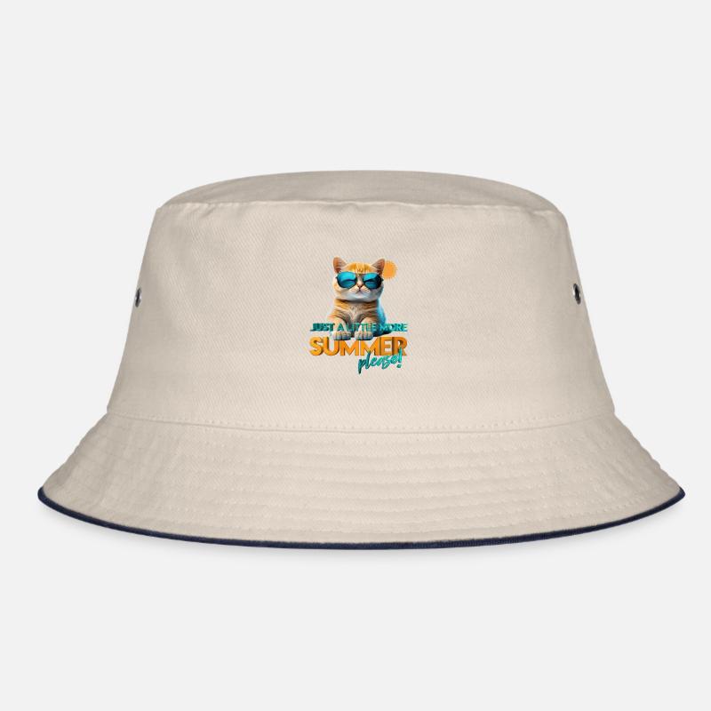 Summer cat Bucket Hat