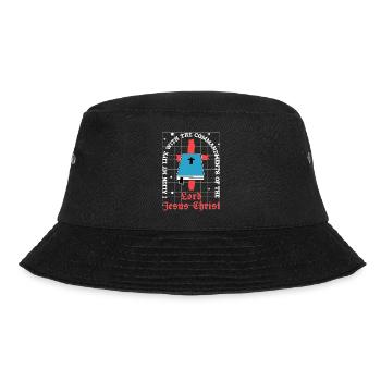 Zitate zum Bibelstudium Jesu Christi - Bucket Hat - Schwarz - Vorne - Lela (165cm)