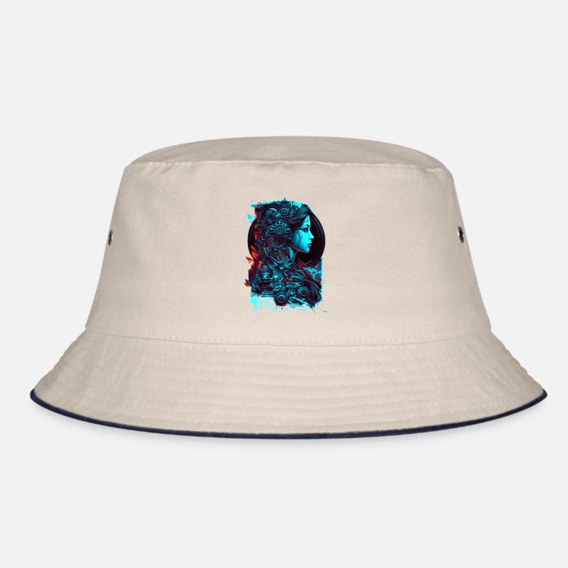 Steampunk im Retro-Futurismus mit Technologie Bucket Hat