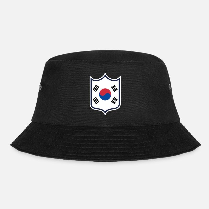Südkorea - Bucket Hat - Schwarz