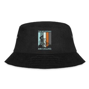 Mountainbiker Fahrrad Radsport - Bucket Hat - Schwarz - Vorne - Lela (165cm)