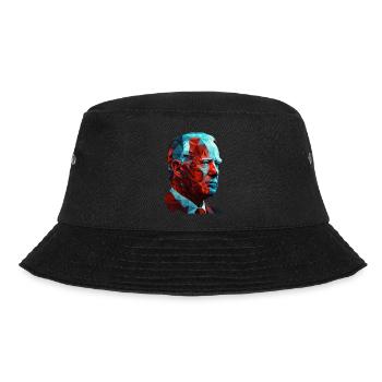 Joe Biden Low Polygon Red Blue Graphic Design - Bucket Hat - black - Front - Lela (165cm)