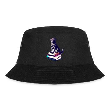 Hunde Bücher Labrador Buch Hund Lesen Hundehalter - Bucket Hat - Schwarz - Vorne - Lela (165cm)