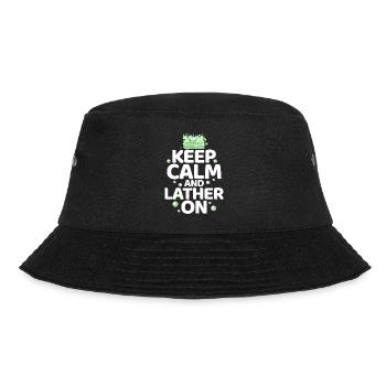 Keep Calm And Lather On Soapmaking Soapmaker - Bucket Hat - black - Front - Lela (165cm)