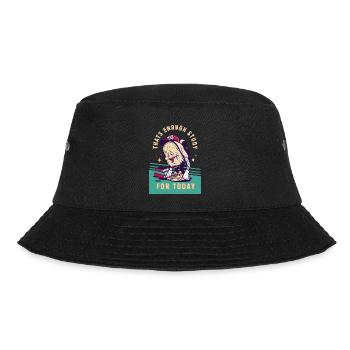 thats enough study for today weary vintage - Bucket Hat - black - Front - Lela (165cm)