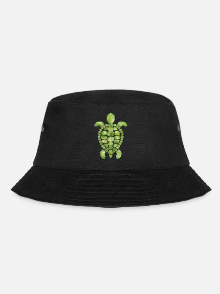 Motif mosaïque de tortue verte - Bob - noir