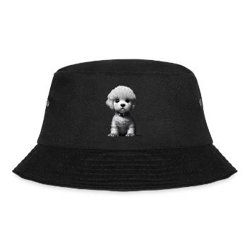 Pudelwelpe Hundewelpe Hundehalter Pudel Hundeliebe - Bucket Hat - Schwarz - Vorne - Lela (165cm)
