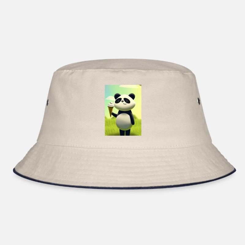 Panda mit Eiscreme Bucket Hat