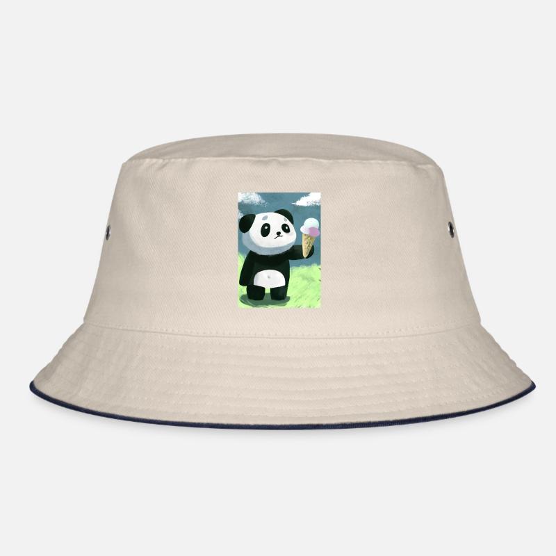 Panda mit Eiscreme Bucket Hat