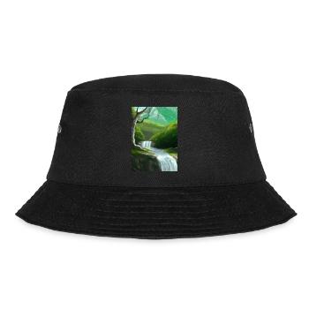 Forest River Wasserfall - Bucket Hat - Schwarz - Vorne - Lela (165cm)