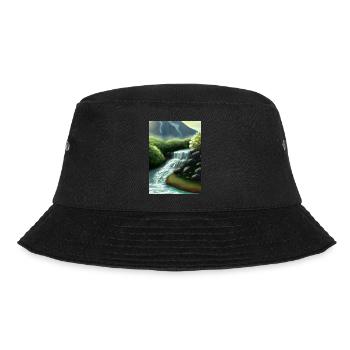 Forest River Wasserfall - Bucket Hat - Schwarz - Vorne - Lela (165cm)