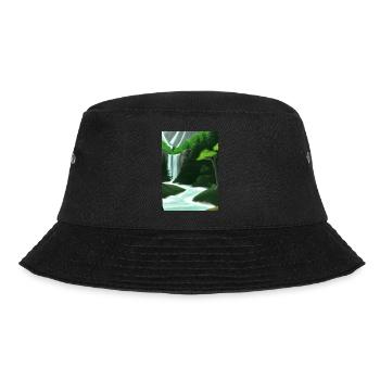 Forest River Wasserfall - Bucket Hat - Schwarz - Vorne - Lela (165cm)