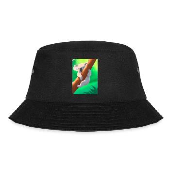 Ein Koala hängt an einem Baum - Bucket Hat - Schwarz - Vorne - Lela (165cm)