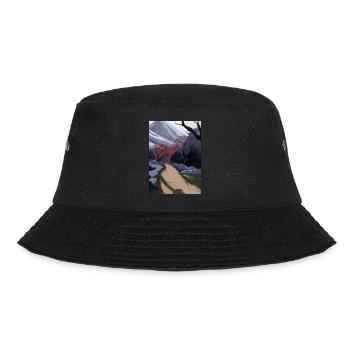 Pfad zu einem Berg - Bucket Hat - Schwarz - Vorne - Lela (165cm)