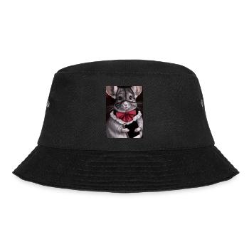 Bibliothekarin Chinchilla - Bucket Hat - Schwarz - Vorne - Lela (165cm)