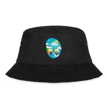 Sommersonne Sonnenbrille - Bucket Hat - Schwarz - Vorne - Lela (165cm)