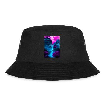 Mystischer Wasserfall - Bucket Hat - Schwarz - Vorne - Lela (165cm)
