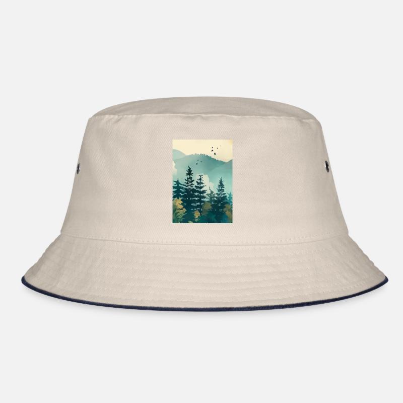 Nebliger Wald Bucket Hat