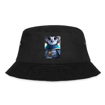 Ritter Eule - Bucket Hat - Schwarz - Vorne - Lela (165cm)