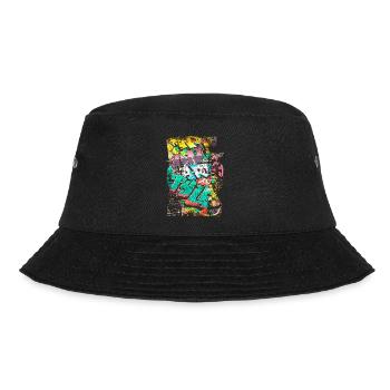 Graffiti style Splash hip hop colors painter color - Bucket Hat - black - Front - Lela (165cm)