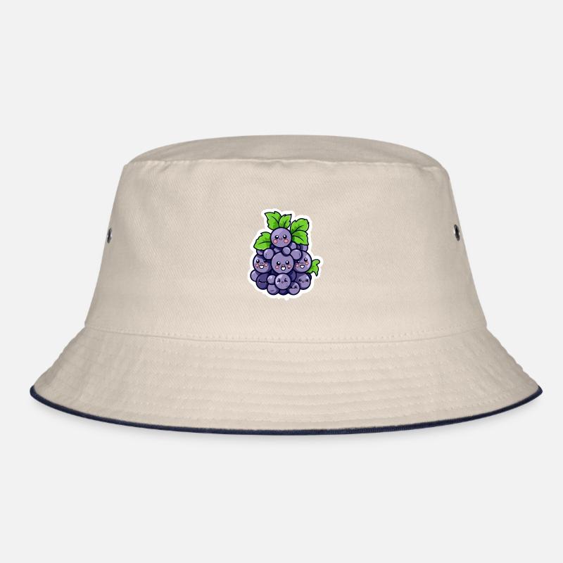 Traube Kawaii-Trauben Bucket Hat