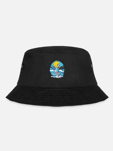 Jack beim Beachvolleyball - Bucket Hat - Schwarz