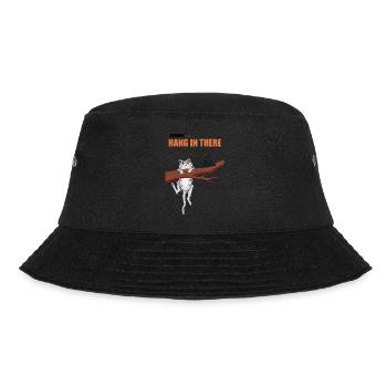 Hang in there 05 - Bucket Hat - Schwarz - Vorne - Lela (165cm)